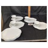 Milk, glass snack sets