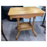 Ash Victorian table approximately 22 x 29 1/2 x