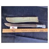 Machete with sheath
