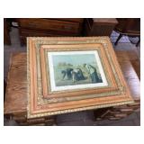 Victorian Oak picture frame 34 x 30