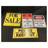 Warning signs