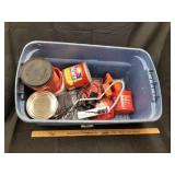 Tote of miscellaneous