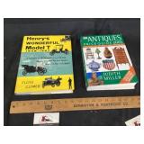 Henry Ford model T and antiques book