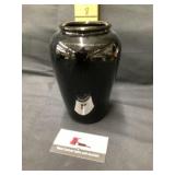Black amethyst vase