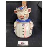 Smilie pig cookie jar