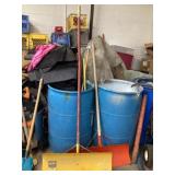 Snow pushers shovels
