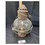 Nautical, whale oil lamp