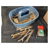 Tote with wrenches