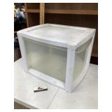 Plastic storage drawer