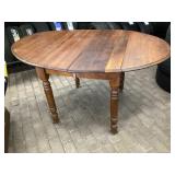 Walmart drop leaf table approximately 42 x 55 x