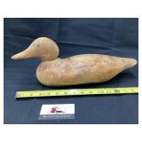 Wooden duck decoy