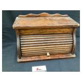 Rolltop bread box approximately 9 1/2 x 17 x 10