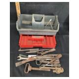 Tool carrier with tools