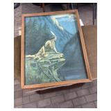 Native American maiden print 14 x 11