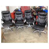 4  office chairs damage pictured