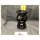 Black amethyst vase