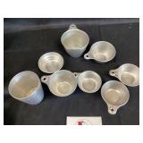 Aluminum measuring cups