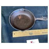 Cast-iron skillet number five 8 1/8 inches