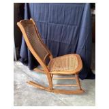 Wicker sewing rocker