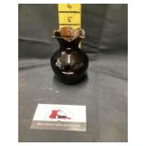 Black amethyst vase