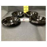 Black amethyst ashtrays
