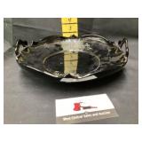 Black, amethyst serving tray