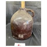 Stoneware crock jug brown