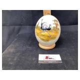 Hand-painted ostrich egg