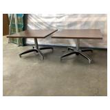 Mid-century, modern industrial end tables