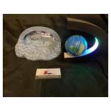 Lighted Train and Globe Decor