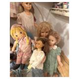Oversized Dolls and Metal High Chair