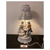 French Porcelain Lamp