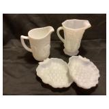 Milk Glass Pitchers & Plates