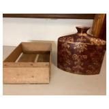 Decorative Vase & Crate