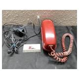 Red Retro Wall Phone