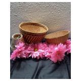 Baskets, flowers, Shades