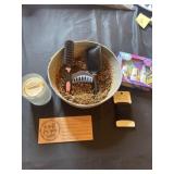 Gift basket donated by Itï¿½s Hair
