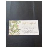 Gift card for one dozen glazed donuts, donated