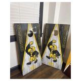 Hawkeye cornhole made and donated by Andy Modlin