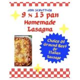 Homemade lasagna donated by Jodi Shuttler