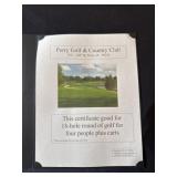 Four person 18 holes with cart for the Perry