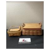 Longaberger baskets/ sticky note dispenser
