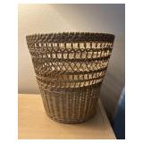 Wicker Trash Basket