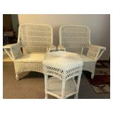 Wicker chairs and Table