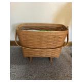 Longaberger basket/ magazine holder