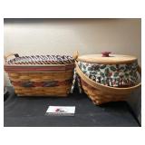 Christmas and 4th of July Longaberger baskets