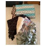 Afghans, blankets, rug