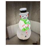 Vintage snowman blow mold