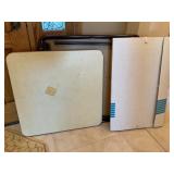 Two folding tables and table pad