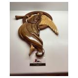 Wood angel wall decor